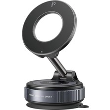 Magsafe Car Mount, Vacuum Car Phone Mount With Strong Magnet, 360° Metal Strut Suction Cup Phone Mo