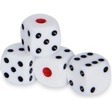 Zar El Yapımı Oval Tavla Zarı (2 Çift 4 Adet)