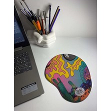 Baskılı Bilek Destekli Mouse Pad