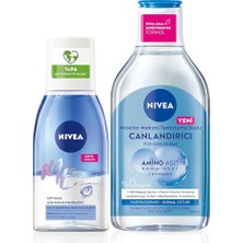 Makyaj Temizleyici 125ML ve Canlandırıcı Micellar Makyaj Temizleme Suyu, Amino Asit, E Vitamini