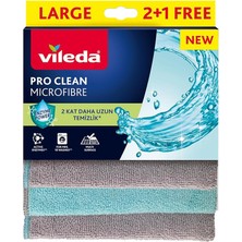 Pro Clean Aktif Enzimli Mikrofiber Temizlik Bezi, 3’lü Paket