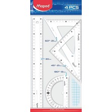 Ofis ve Kirtasiye 242830 4'lü Start Maxi Cetvel Seti, 30 cm
