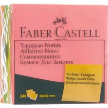 Yapışkan Notluk 50X50MM, Karışık Fosforlu Renkli Mini Küp