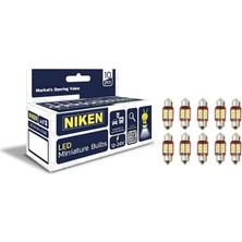 31MM Sofit LED Miniature AMPUL12-24V, Araç Tavan, Iç Aydınlatma Için, 10'lu Paket