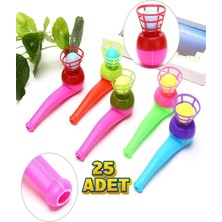 25 Adet Saksafon Pipet Top Üfleme Nefes Kontrolü Oyunu Popit Eğitici Oyuncak