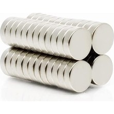Adet 10X3 mm Yuvarlak Güçlü Neodyum Mıknatıs (Çap 10 mm Kalınlık 3 Mm)
