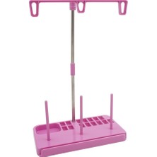 Tipi Dikiş Makinesi Metal Borulu Plastik Çardak Seti/cs-99 (Pembe)