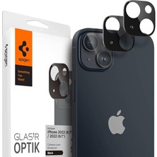iPhone 14 / 14 Plus ile Uyumlu Kamera Lens Camı Koruyucu Glas.tr Optik (2 Adet) Black - AGL05274