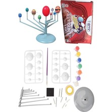 Sistemi Modeli 1 Paket Gezegen Sistemi Boya Fırça Eğitici Maket Deney Seti Plastik Gezegenler Ale