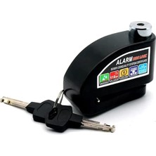 Motosiklet Disk Kilidi Alarmlı Motor Kilidi 110 Db Waterproof Yüksek Kaliteli Siyah