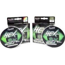 Hex Braid X8 Moss Green Pe Ip Olta Misinası 150MT 0.14 mm