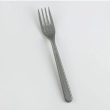Marsilyan Gri Renk Lüks Plastik Çatal 25 Adet