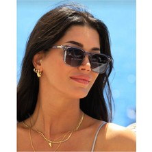 Premini Şık Kare Gri Çerçeveli Güneş Gözlüğü, Unisex Tasarım