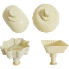 Empressco Plastik Pasta ve Kurabiye Kalıbı Seti, 4 Adet, Pratik ve Kullanışlı