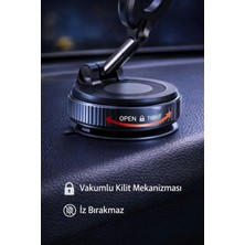 Renas Store 360° Ayarlanabilir Vakumlu Manyetik Telefon Tutucu – Güçlü Mıknatıs, Iz Bırakmaz Tasarım