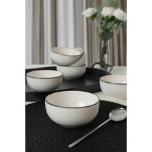 Empressco Siyah File Bulut Çorba Kasesi 12 cm 6'lı Set