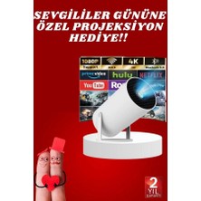 Renas Store Sevgiliye Özel Hediye Ayaklı Sinema Projektörü Projeksiyon
