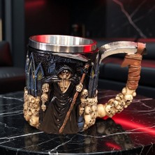 Zenvia 3D Iskelet Tasarımlı - Paslanmaz Çelik Içli - Gotik Kupa Bardak