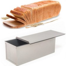 Empressco Paslanmaz Çelik Baton Tost ve Ekmek Kalıbı, Kapaklı, 10X10X25 cm