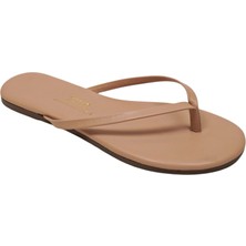 Tkees Kadın Flip Flop Terlik Suni Deri Malzeme ile Rahat ve Şık Yaz Sezonu Terliği