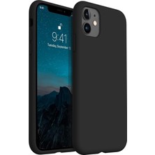 MADNOVA iPhone 11 Ile Uyumlu Lansman Kılıf Ince Sıvı Silikon 3 Katmanlı Tam Kaplamalı Yumuşak Jel Kauçuk Tel