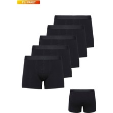 Nacar Store Erkek Boxer Pamuklu Likralı 5'li Paket