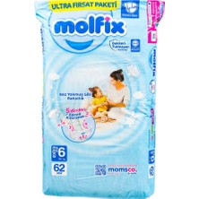 3 Adet Molfix Ultra Fırsat E.large Bebek Bezi 62LI