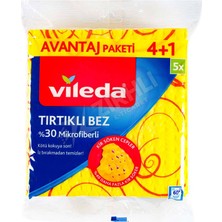 Vileda Temizlik Bezi 4 Lü +1 %30 Mikrofiber