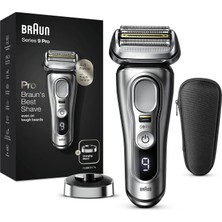 Braun Series 9 Erkek Tıraş Makinesi, 4+1 Tıraş Başlığı, Elektrikli Tıraş Makinesi Prolift Düzeltici, Şarj
