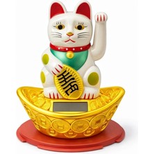 MiraLive Güneş Enerjili Sallanan Şans Kedisi - Maneki Neko ALK4522