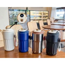 MiraLive Askılı ve Derece Göstergeli Vakumlu Mug - 500 ml Modern Kahve Termosu ALK3136