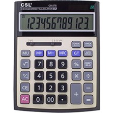 Caslo CSL CS-2TS 12 Hane Masa Tipi İşlem Kontrollü Hesap Makinesi