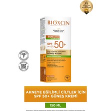 Bioxcin Sun Care Akneye Eğilimli Ciltler İçin Güneş Kremi 50 Spf - Akne, Dry Touch, Mat - Büyük Boy 150 ml