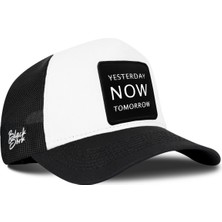 BlackBörk Yesterday Now Tomorrow Siyah-Beyaz Trucker Şapka