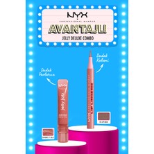 Nyx Professional Makeup Jelly Job Dolgun & Parlak Görünüm Veren Dudak Parlatıcısı Lip Gloss - 05 - Honey Its Jelly + Lip Lingerie Stain Dudak Kalemi - 05 Lip Lock