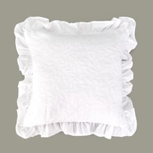 Matmel Soft Mauro Kırlent Kılıfı - Beyaz - 45X45 cm
