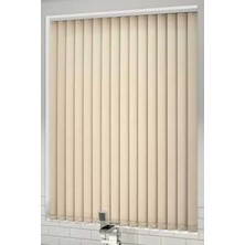 Özel Jaluzi Krem Pvc Dikey Perde  Döndürülebilen Tam Açık Ya Da Tam Kapalı  Pvc Dikey