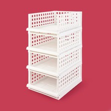 Matmel Maxi 4'lü Set Akıllı Raf - Beyaz - 34X45X18 cm