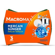 Macromax Mercan Sünger 3'lü 4 Adet
