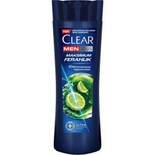 Clear Men Kepeğe Karşı Etkili Şampuan Maksimum Ferahlık Yağlı Saç Derisi Için Limon Özlü 350 ml 4 Adet