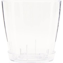 Matmel Vanda Tabaklı Saksı - Şeffaf - 1,6 Lt