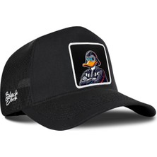 BlackBörk Duckside Logolu Siyah Trucker Şapka