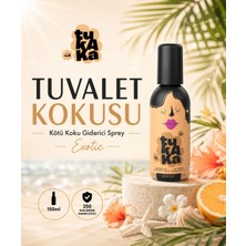 TUKAKA Tuvalet Öncesi Kötü Koku Giderici Sprey, Uzun Ömürlü Banyo ve Tuvalet Kokusu 150 ml - Exotic