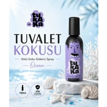TUKAKA Tuvalet Öncesi Kötü Koku Giderici Sprey, Uzun Ömürlü Banyo ve Tuvalet Kokusu 150 ml - Ocean