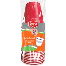 Roll-Up Plastik Espresso Bardağı 25'li 5 Adet