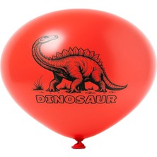 Jojo Balloons 12" Dinozor Baskılı Balon 6'lı 2 Adet