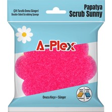 A-Plex Papatya Scrub Sunny Bulaşık Süngeri 4 Adet