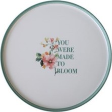 Keramika Çiçek Motto Pasta Tabak 22 cm 3 Adet