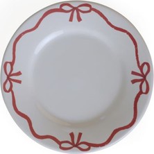 Keramika Fiyonk Dekor Pasta Tabak 19 cm 4 Adet
