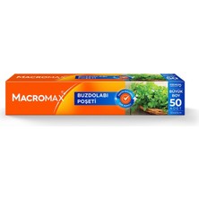 Macromax Buzdolabı Poşeti Büyük Boy 50'li 2 Adet